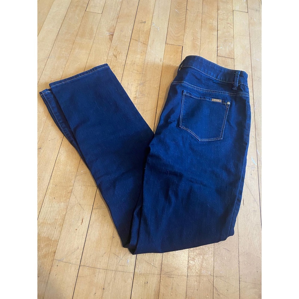 Dark Wash Chico's Slimming Denim Jeans Cotton 1R